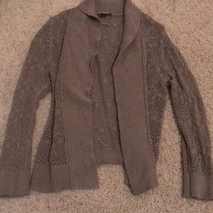 Knit long sleeve cardigan